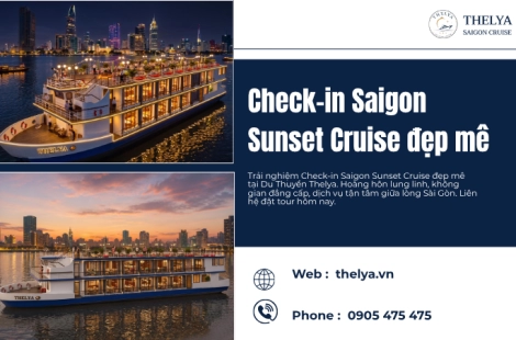 Check-in Saigon Sunset Cruise đẹp mê