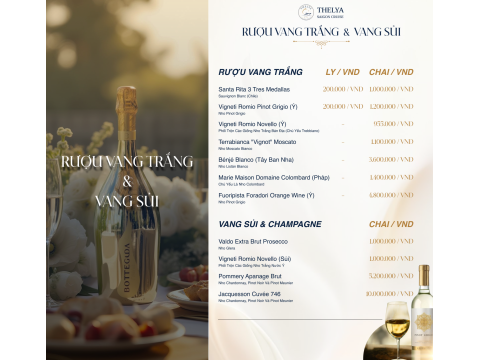 RƯỢU VANG TRẮNG & VANG SỦI