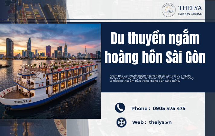 Du Thuyền Ngắm Hoàng Hôn Sài Gòn – Trải Nghiệm Hoàng Hôn Đầy Cảm Xúc Cùng Du Thuyền Thelya