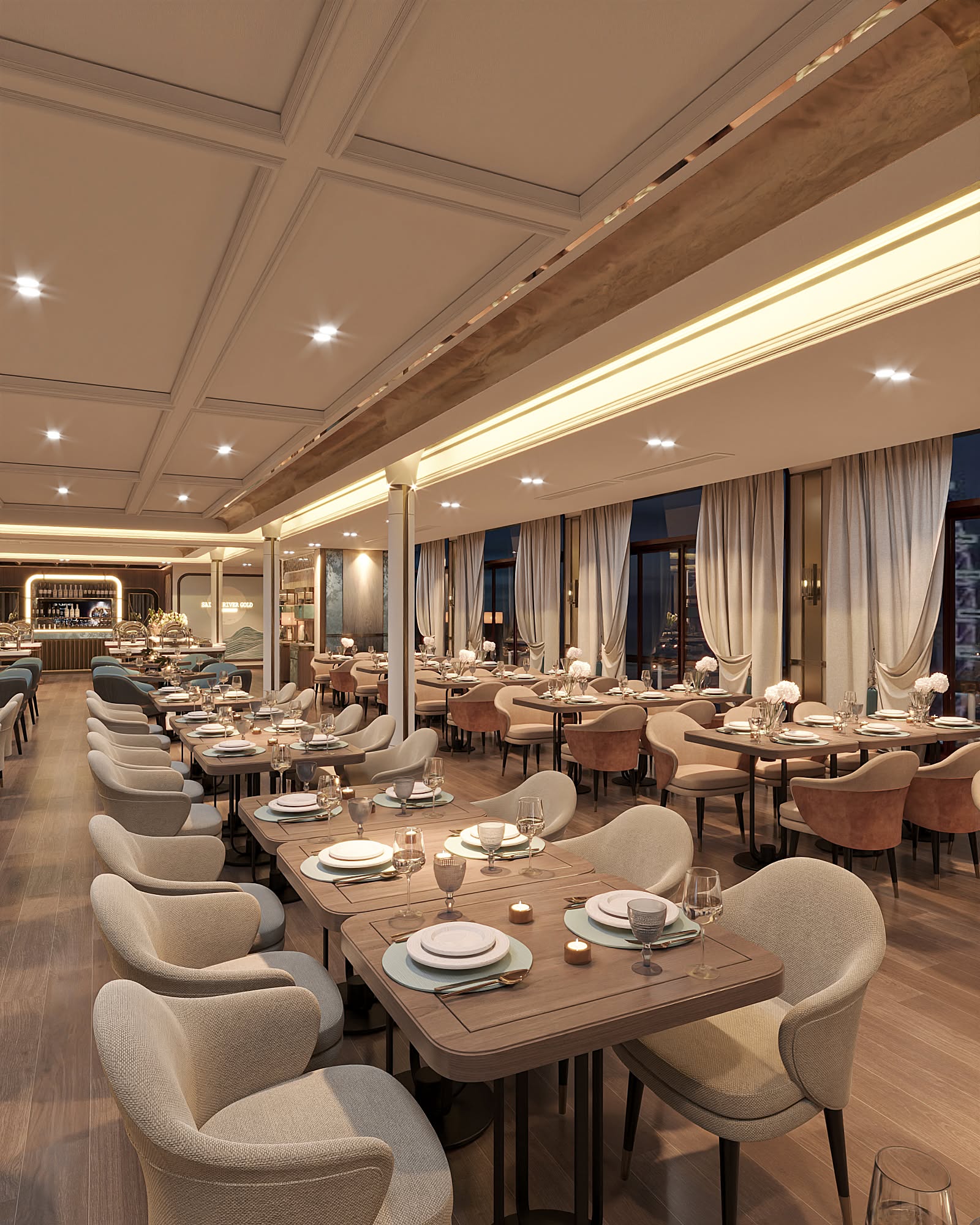 Saigon Dinner Cruise mang đến không gian sang trọng và lãng mạn
