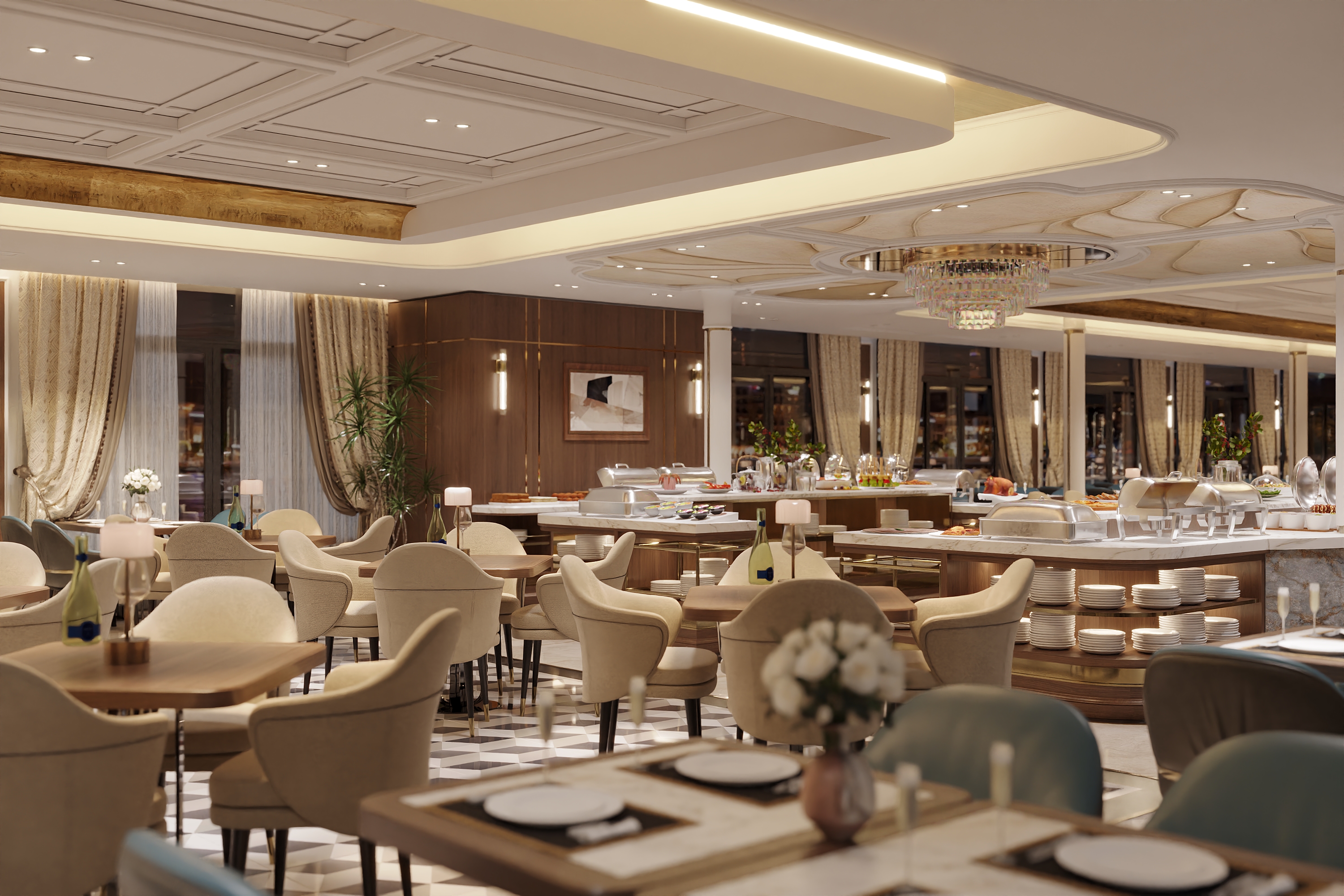 Không gian lãng mạn trên Saigon Dinner Cruise tại Du Thuyền Thelya