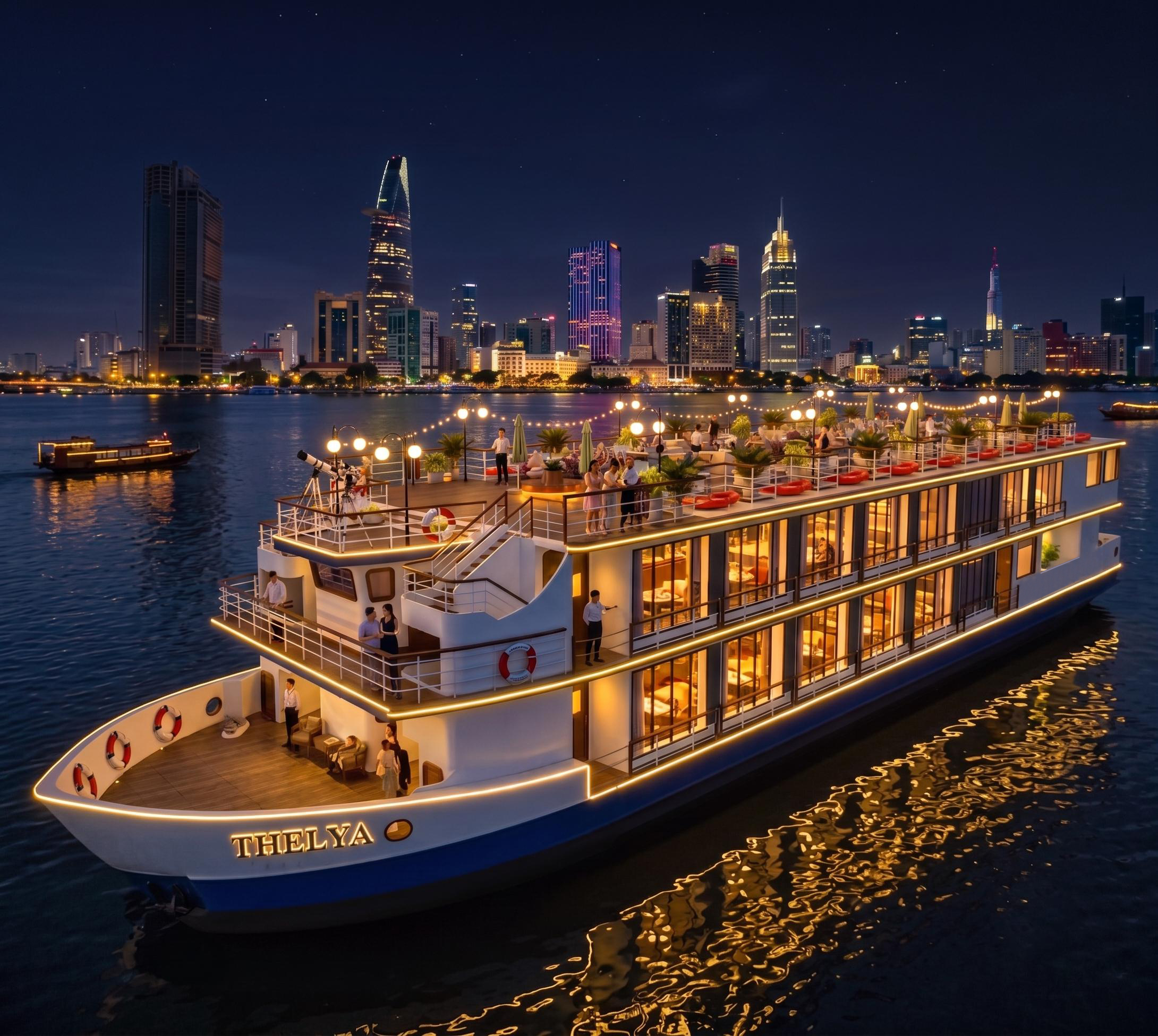 Saigon night cruise ánh đèn cực đẹp và những khoảnh khắc nhiếp ảnh