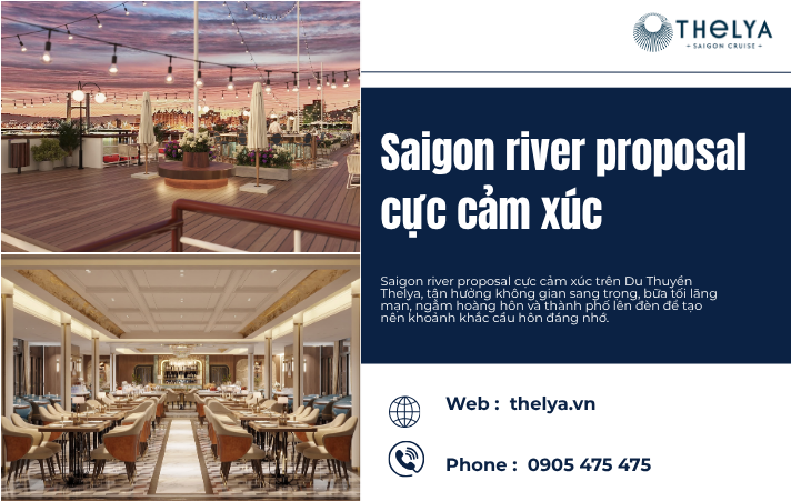 Saigon river proposal cực cảm xúc – Cầu hôn giữa dòng sông Sài Gòn cùng Du Thuyền Thelya